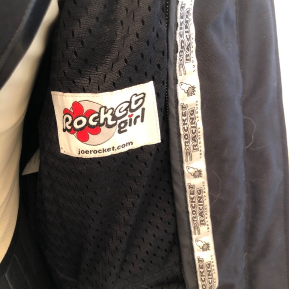 Rocket Girl Genuine Leather Padded Motorcycle Jacket - Picture 5 of 6